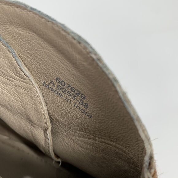 Boden Hoxton Calf Hair Leopard Print Ankle Boots 38 7 Womens Brown Low Booties - Picture 10 of 10